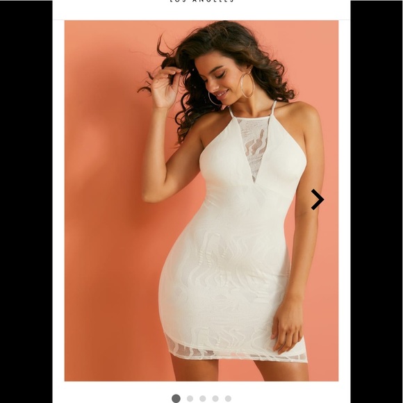 Guess Zayv sleeveless high neck lace dress small - Picture 7 of 11